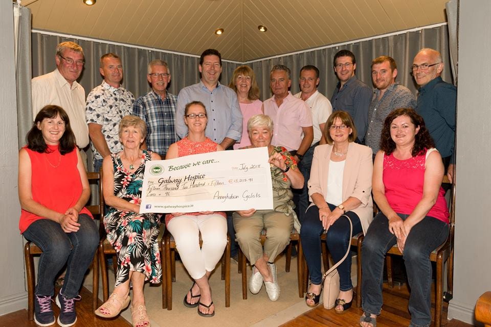 Cyclists raise over €15,000 for Galway Hospice Cyclists raise over €15,000 for Galway Hospice